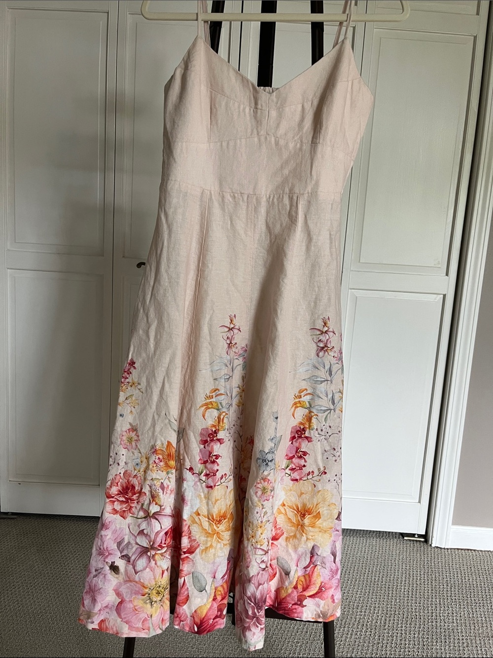 Joie Blush Floral Border Maxi Dress